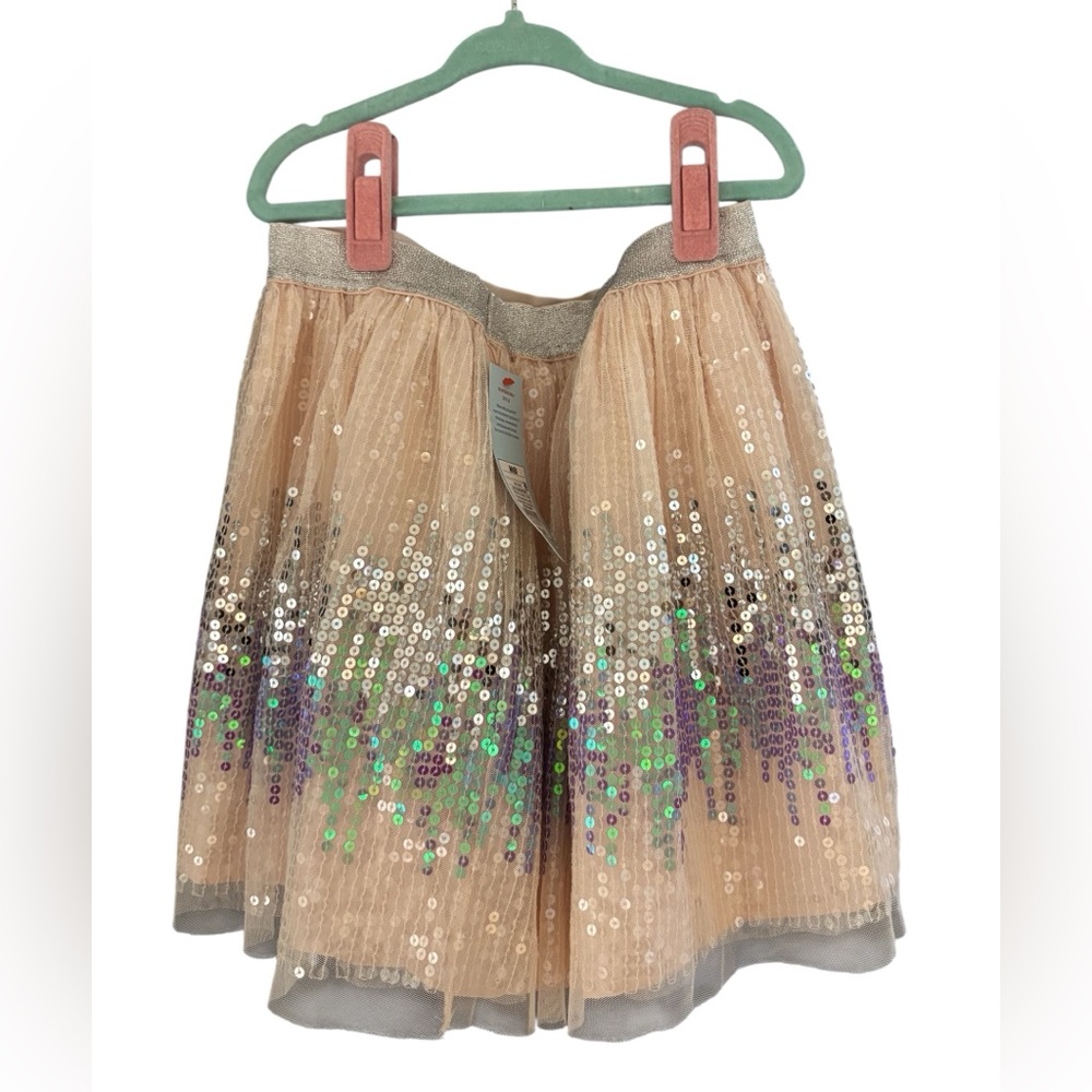 Target Sequin Skirt in Cream and Purple